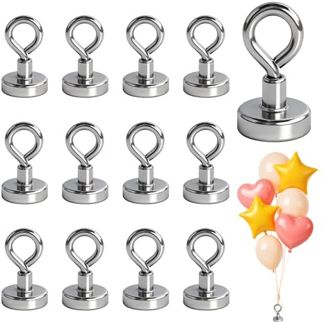 12 pesos para globos de helio, peso de globos reutilizables, peso magnético para globos de helio y globos llenos de aire, fiestas, bodas y decoraciones de cumpleaños