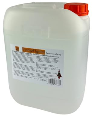 FlameFighter - Imperméabilisant de protection contre l'incendie pour bois, papier et arbres de Noël - 10 litres - Produit ignifuge - Test de propagation incendie - Classe de protection incendie 1