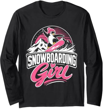 Snowboarder Snowboarding Girl Girls Children Snowboard Long Sleeve T-Shirt