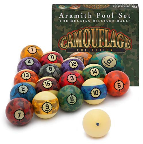 Aramith Camouflage Billiard Pool Ball Set 2 1/4