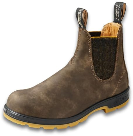 BLUNDSTONE Unisex Classic 550 Series Chelsea Boot, Rustic Brown, 41 EU