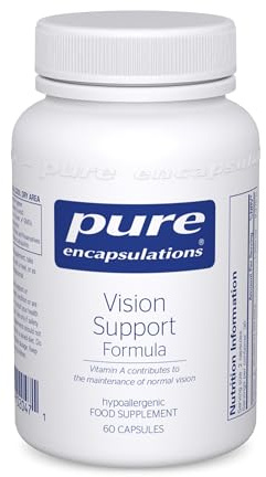 Pure Encapsulations Vision Support Formula - Comprehensive Formula with Vitamin C, Lutein and Zeaxanthin - Bilberry and Grape Seed Extract - 60 Capsules