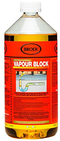 VapourBlock Drain Sealer Liquid & Trap Primer for Unused & Dry Drains, Citrus-Based, Blocks Sewer Gas Odors & Stops P-Trap Evaporation in Cabins, Cottages & Vacant Properties (Pack of 1)