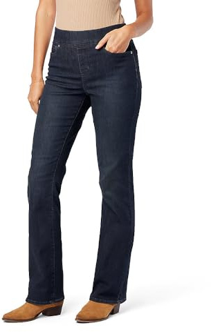 Levi Strauss Signature Gold Women's Totally Shaping Pull-on Bootcut Jeans High-Rise Stretch Denim, Shadow Nebula, 16 Plus Long