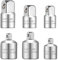 Stecknuss Adapter, 6 Stück Stecknuss-Adapter für Ratschen 3/8 auf 1/4, 1/4 auf 3/8, 1/2 auf 3/8, 3/8 auf 1/2, 1/4 auf 1/2, 1/2 auf 1/4 für Nuss Knarren Steckschlüsseln