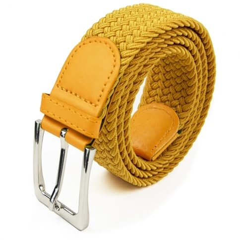 GLAMEXX24 Cintura Elastica Unisex in Tessuto Intrecciato, Cintura Elasticizzata Regolabile per Uomo e Donna, Confortevole e Resistente, Perfetta per Abbigliamento Casual e Formale