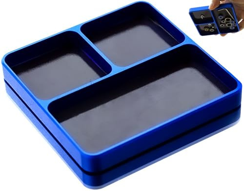 Magnetic Tool Tray Organizer, Small Tray for RC Car Electronic Repair Screw | Magnet Tray Box Small Part Holder for Organization, Storage Tool for Screw, Nuts and Bolts, Socket, Pin, RC Model Drone Phone