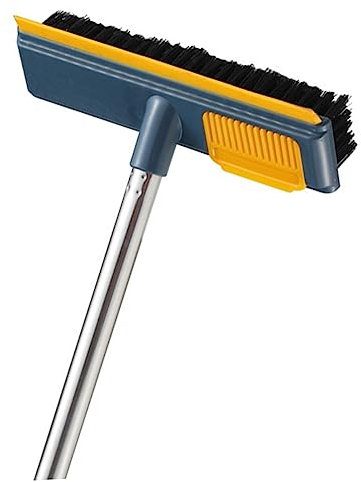 Healeved Floor Scrub Brush Long Handle for Bathroom and Kitchen Stiff Bristles Cleaning Ground Brush for Hard Floor Cleaner for Shower and Sink Cleaning