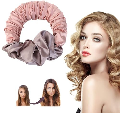 Bigodini per boccoli Bigodino Fascia Capelli Heatless Hair Curler Bigodini Morbidi per Dormire Scrunchies per Capelli Seta per Capelli Lunghi Durante la Notte