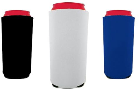 WUSJCOF 3 pcs Can Cooler for Beer Cans and Other Beverage Cans (8 x 15.5cm)