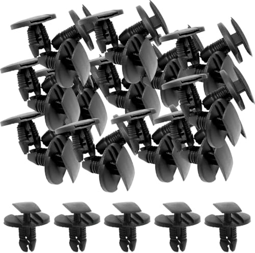 WUSJCOF Lot de 50 Clips de Fixation Voiture Agrafe Rivet pour Peugeot Citroen Renault Panneau de Porte Garniture Pare Choc Garde Boue Carrosserie