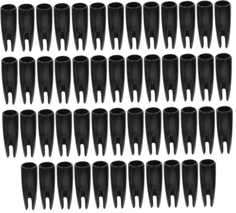 TOYZFRIENDY Protecteurs de Queues D'encoches 8 Mm en Plastique 50 Pièces, Accessoires Tir à l'arc, Résistants, Légers, pour Tir et Chasse en Extérieur