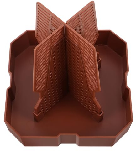 UPKOCH Mangeoire Automatique pour Lézards Grosse Taille Nw-50, Bol en Plastique Marron Rougeâtre, Distributeur d'eau et Nourriture pour Reptiles et Insectes, Plateau Anti-évasion