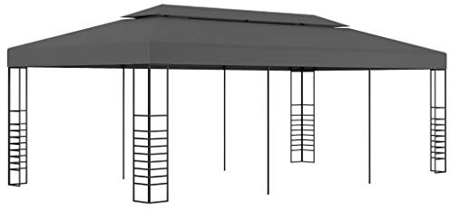 Mokuyary Gazebo Gazebo Gazebo Padiglione per Campeggio, Eventi, Terrazze e Festival, 3 x 6 m