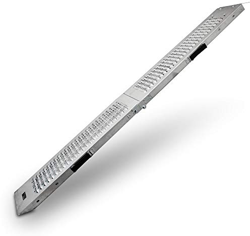 BITUXX® Klappbare Auffahrrampe Auffahrschiene Rampe Motorradrampe Verladeschiene Verladerampe bis 200Kg Stahl 180cm