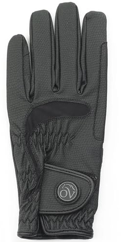 Ovation Women's LuxeGrip StretchFlex Riding Gloves - Breathable Moisture-Wicking Equestrian Handwear w/SmartTap Touchscreen, Medium