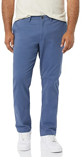 Amazon Essentials Men's Skinny-fit Casual Stretch Khaki Pant Pants, -Indigo, 34W x 29L
