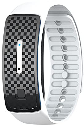 Uposao Ultraljud myggskydd armband, USB-laddning myggavvisande armband insektsskyddsband anti-myggarmband för inomhus utomhus camping vandring för barn och vuxna, vit