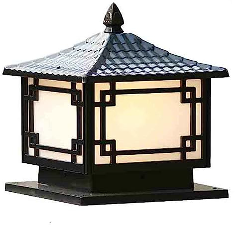 Pollerlampe Sockelleuchte Sockellampe Außen Pollerleuchte Retro E27 Gartenlampe Aussenleuchte Wasserdichte IP44 Metall Aluminium Villa Balkon Rasen Terrasse Pfosten Zaun Höfe Rasenflächen Zäune