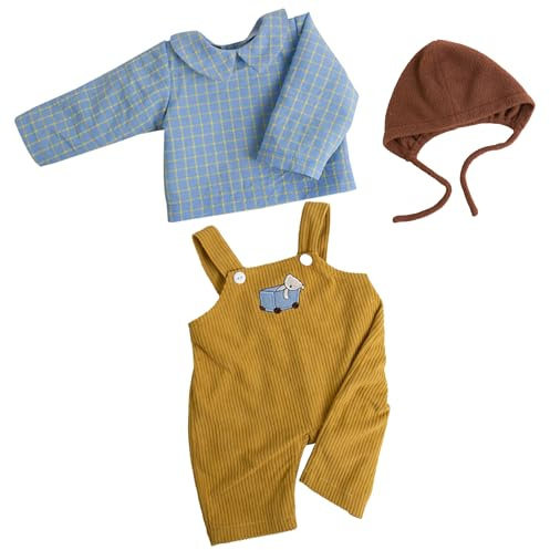EKOKIZ Reborn Baby Dolls Clothes Baby Boy Clothes Perfectly Cute Newborn Dolls Outfits 17-20 Inches Doll Accessories fit Reborn Doll Newborn Boy
