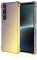 HONLEN Funda para Smartphone, Compatible with Sony Xperia 1 V Carcasa, (6.5 Inches) Gradiente Transparente TPU Silicona Case, Protección de Esquina Mejorada Cover Oro Negro