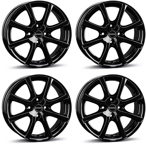 4x Jantes en aluminium Borbet LV4 5.5x14 ET24 4x108 black glossy