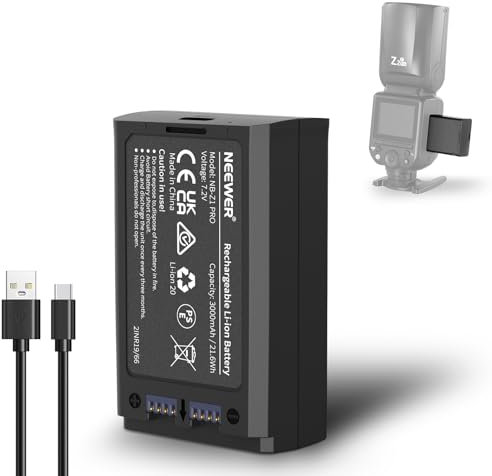 NEEWER 7,2V/3000mAh Ersatz-Li Ion Akku für Blitzgerät, Lithium Akku Pack für Z2PRO-C Z2PRO-S Z2PRO-N, Z2-C Z2-S Z2-N, Z1-C Z1-S Z1-N, Z880-C Z880-S Z880-N Blitzgerät, NB-Z1 PRO