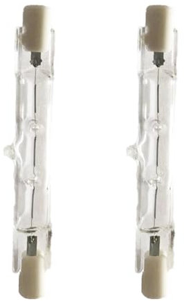 WOLTHID 2PCS R7S 78mm 189mm 100W 200W 500W 750W Bombilla halógena AC 220-240V 1000W Regulable 2700K Bombilla de reflector blanco cálido J118 Bombilla de luz de seguridad 200W 78mm