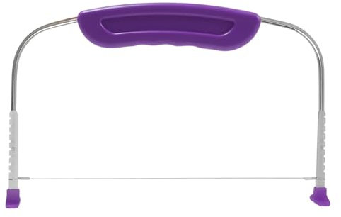 Eddrfy Outil de Pâtisserie Lissoir 27,3x15,8cm en Acier Inoxydable, Coupe Génoise avec Fil Métallique, Manche Ergonomique, Accessoire de Pâtisserie pour Gâteau, Pain, Toast et Biscuit