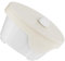 SMASOLO Ceramic Steamer Basket for Rice Cooker High-temperature Steaming Tray for Vegetables and Fish Includes Silicone Lid Mini Design for Efficient Cooking