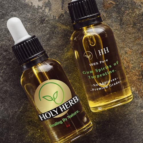 100% Pure Gum Spirits of Turpentine - 30ml Glass Dropper Bottle