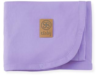 Cloby Multifunktionale Babydecke - Kinderdecke mit UV-Schutz (UPF 50+) - UV-Decke - Lavender Bloom - lila (95x73 cm)