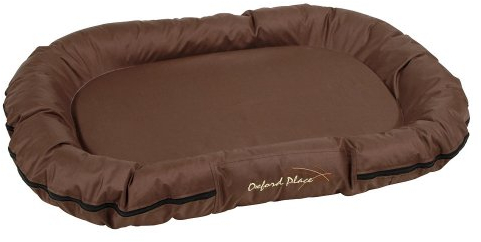 Kerbl Pet Liegekissen Oxford Place braun, 100x70x15 cm