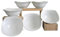 CreaTable, 13166, Serie Celebration weiss, 6-teiliges Geschirrset für 6 Personen, Müslischale aus Porzellan, spülmaschinen- und mikrowellengeeignet, Made in Europe