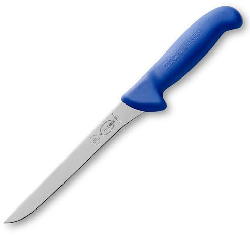 F. DICK Ausbeinmesser, Steif, Metzgermesser ErgoGrip (Messer mit Klinge 18 cm, X55CrMo14 Stahl, nichtrostend, 56 HRC) 82368181, Blau