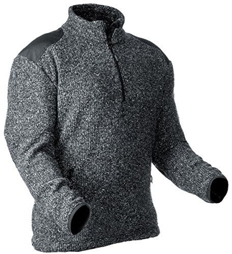 Pfanner Warmer Pullover aus gestricktem Fleece 101110, Farbe:grau, Größe:M