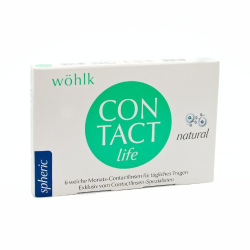 Wöhlk Kontaktlinsen Contact Life - 6er Box (-7,5/8,9)