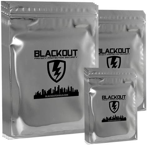 BLACKOUT Faraday Cage EMP Bags Premium Ultra Thick 20pc Prepping Kit Laptops Tablets Smartphones Hard Drives
