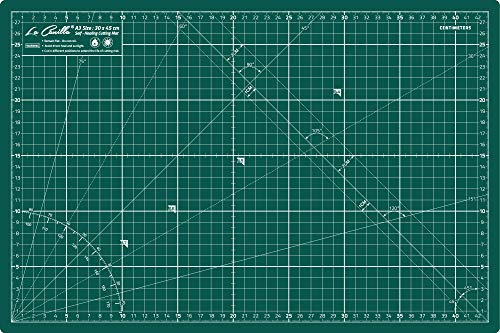 La Canilla Base de Corte Verde Autocicatricante Patchwork A3 (45 x 30cm) Alfombra de Corte para Costura y Manualidades…