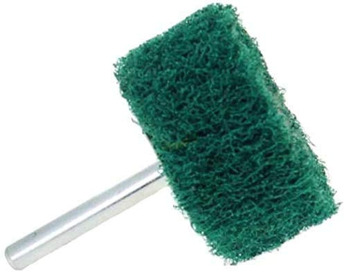 Utoolmart Ponceuse fine en fibre de 30 mm de diamètre plaqué nickel avec tige ronde de 6 mm de diamètre sans sable pour ponçage et finition 1 pièce