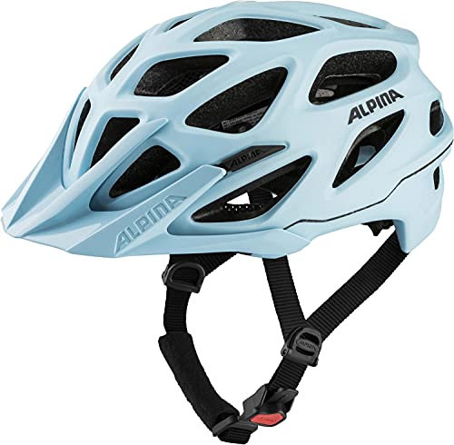 Alpina Mythos 3.0 L.E. - Leichter, Optimal Belüfteter und Anpassbarer Fahrradhelm mit Antibakteriellen Polstern für Erwachsene, Pastel-Blue matt, 52-57 cm