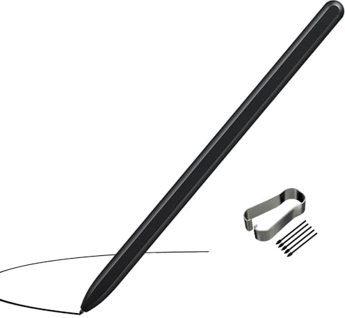 Galaxy Tab S8 S Pen Ersatz für Samsung S Pen EJ-PT870 für die Galaxy Tab S7 | Tab S8-Serie, für Galaxy Tab S8 S8+ S8 Ultra, S7/S7+ Plus/S7+ Spitzen/Federn ohneBluetooth (Schwarz)