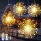 Acxilexy 4 Stück Feuerwerk Lichterkette - 480 LEDs USB Hängende Lichter, 8 Modi Wasserdicht, Fernbedienung, Kupferdraht für Balkon Garten Deko