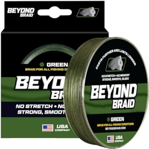 Beyond Braid Multi Purpose Braided Fishing Line - Abrasion Resistant No Stretch - Super Strong - Bahama Blue 20lb 300 Yards