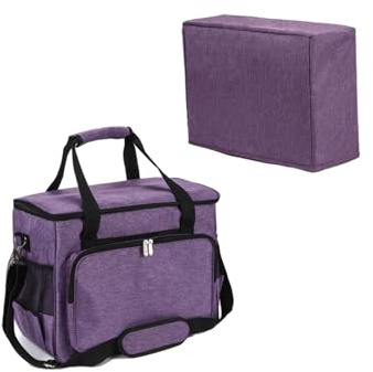 YELAIYEHAO Home - Funda de Viaje para Máquina de Coser y Accesorios Compatible con Singer, Brother, Janome - Bolsa de Costura (Morado)