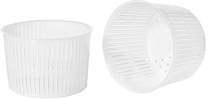 Käseform – Kunststoff-Käseform, Korb für Käse, Ricotta, Frischkäse Quark Quarkkäse Schichtkäse (7x6cm)