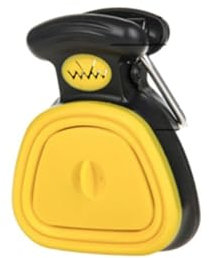 EYRMQWJPC Pulizia dei rifiuti di Animali Domestici Raccoglitore di Escrementi Portatile Pieghevole con Sacchetti monouso for Passeggiate con i Cani(Yellow)