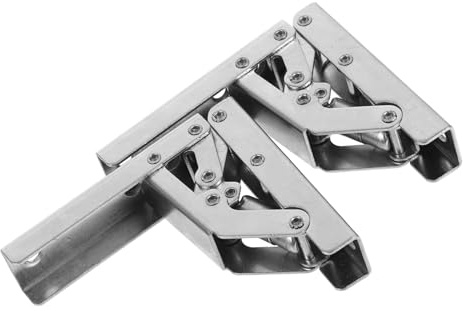 BAZEITFLOW Bisagras Hidráulicas Para Armarios Cierre Suave, Bisagra Plegable Metálica De Montaje Superficial, Amortiguación Silenciosa Para Puertas De Cocina, 2 Piezas, Uso Muebles y Reparaciones