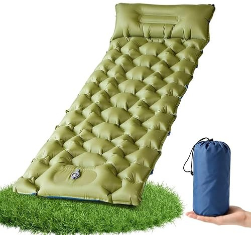 DoXtreme Self-Inflating Sleeping Mat, Air Mattress, Lightweight & Compact Sleeping Mat for Camping, Hiking, Festival, Travel & Home (195 x 66 x 10 cm, 2-in-1 Connectable)