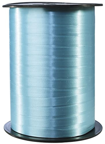 Clairefontaine 601737C Spule Geschenkband glatt (500 m x 7 mm, ideal für Bastelprojekte und Geschenke) 1 Stück türkis